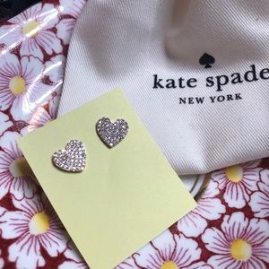 Kate Spade Yours Truly Pace Heart Studs